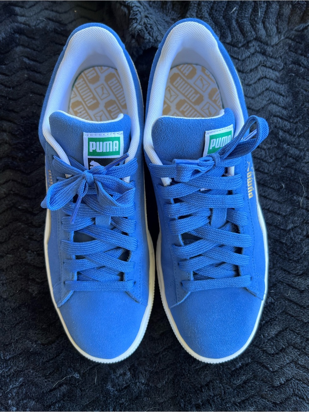 Puma Olympian Blue Suede Classic Sneakers Mens Size 9 - Picture 4 of 10